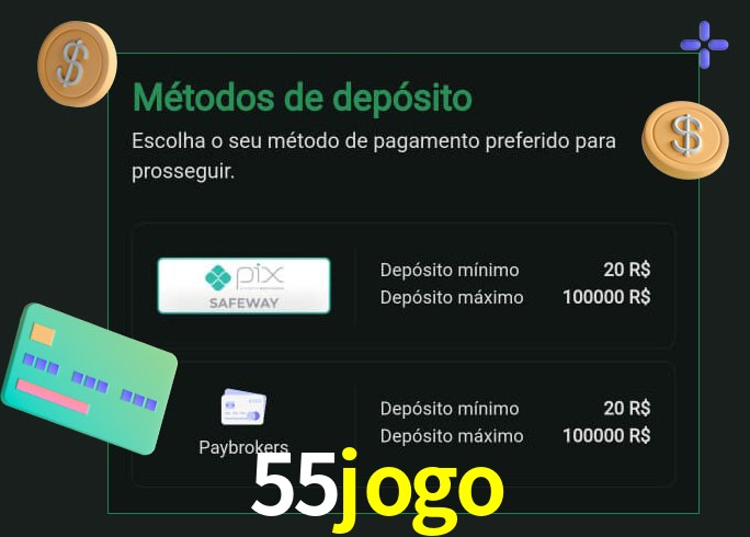 O cassino 55jogo oferece uma grande variedade de métodos de pagamento
